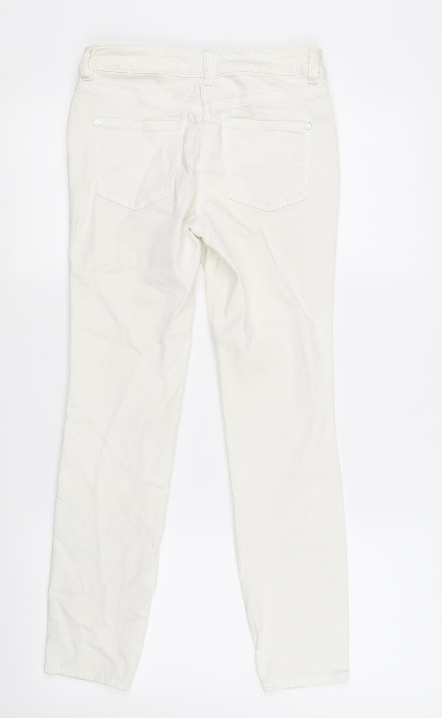 NEXT Womens White   Jegging Leggings Size 8 L24.5 in