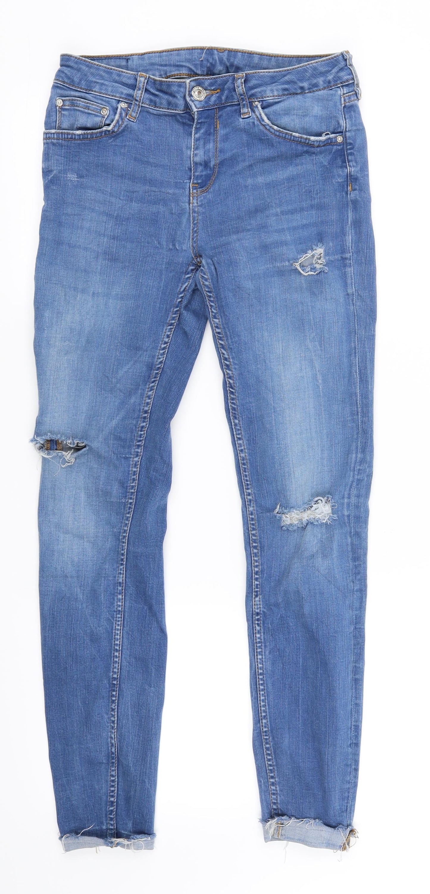Zara Womens Blue   Cropped Jeans Size 26 L26 in