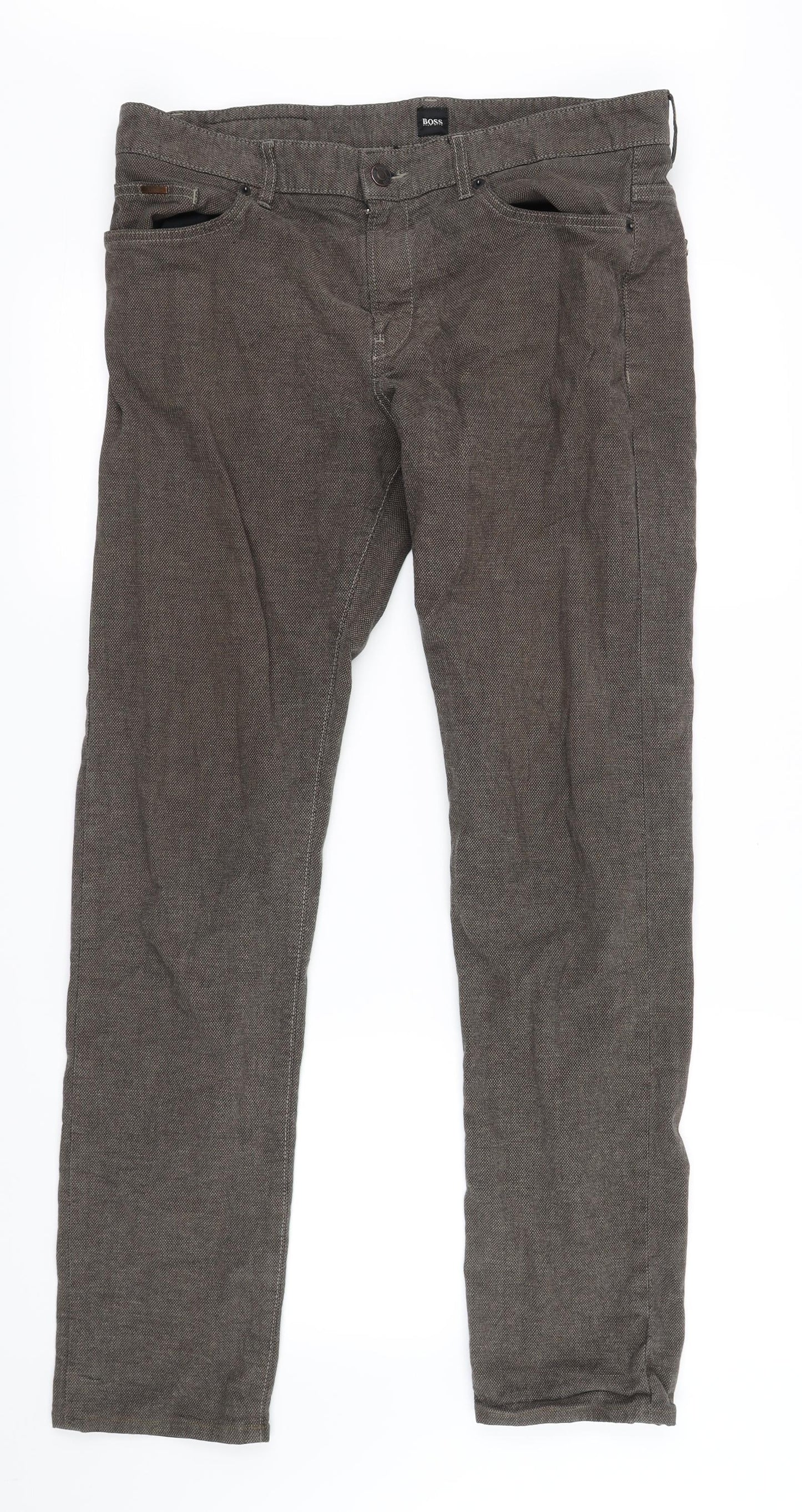 Boss Mens Brown   Trousers  Size 34 L34 in