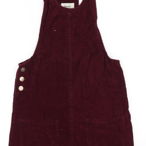 denim Co Womens Red   Pinafore/Dungaree Dress  Size 6