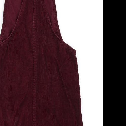 denim Co Womens Red   Pinafore/Dungaree Dress  Size 6