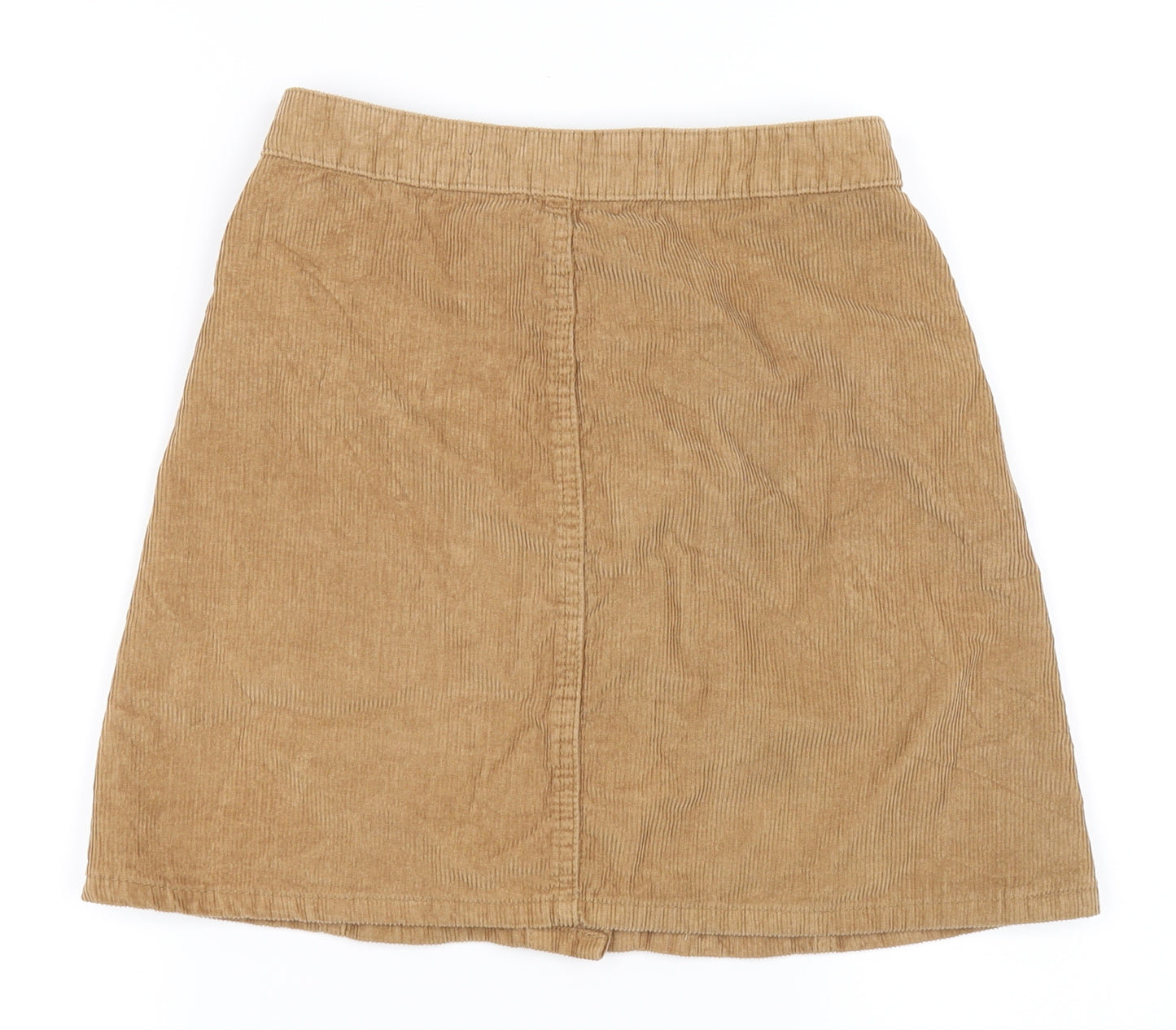 Denim & Co. Womens Brown  Corduroy A-Line Skirt Size 6