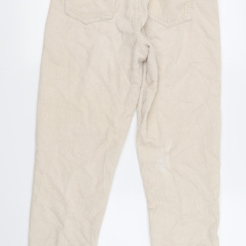 BDG Womens Ivory  Corduroy Mom Jeans Size 27 L32 in