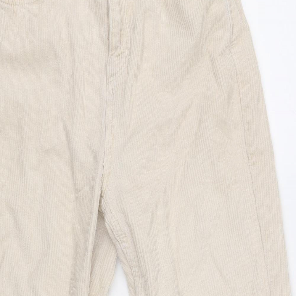 BDG Womens Ivory  Corduroy Mom Jeans Size 27 L32 in