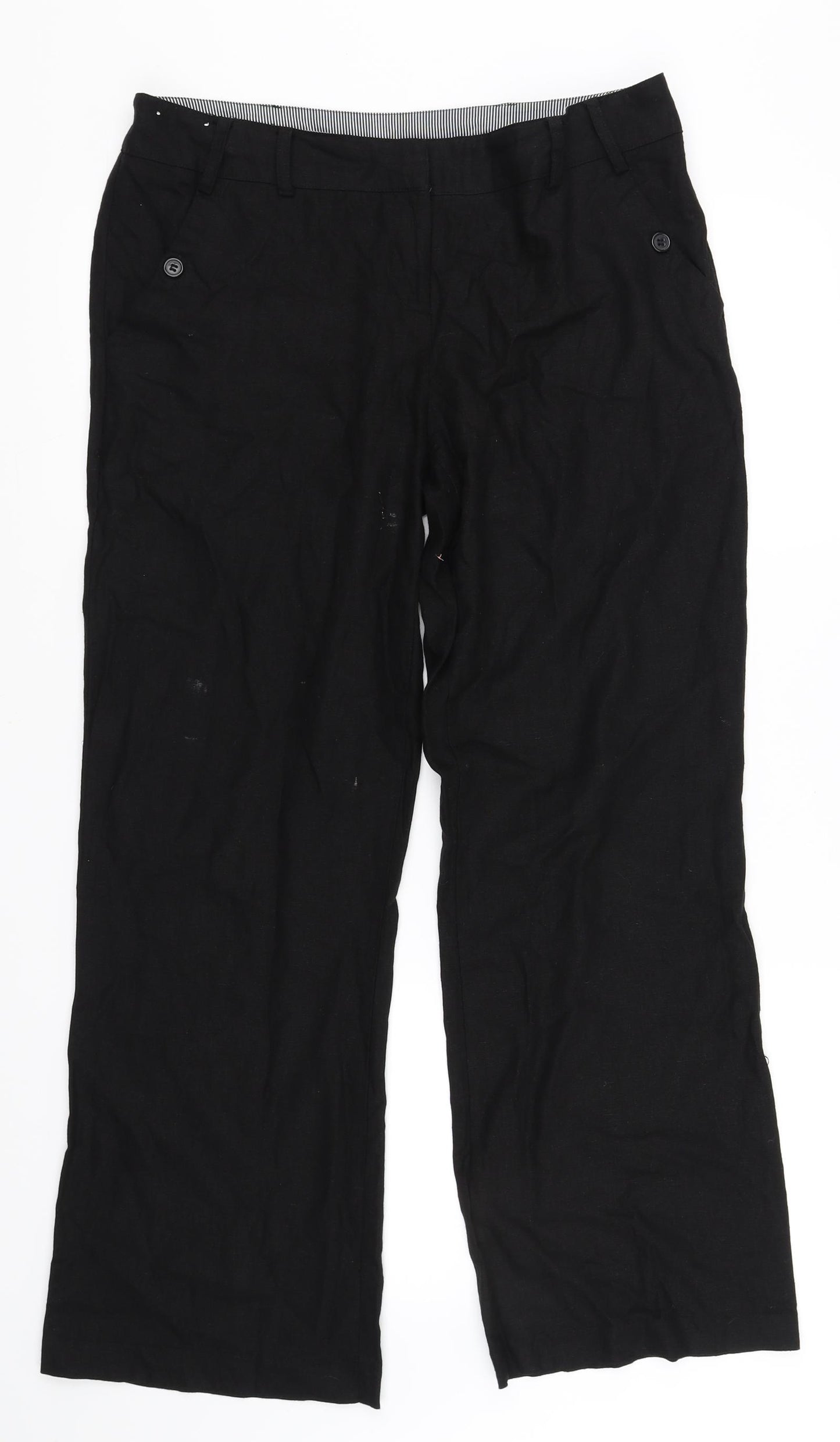 Preworn Womens Black   Sweatpants Trousers Size 34 in L27 in