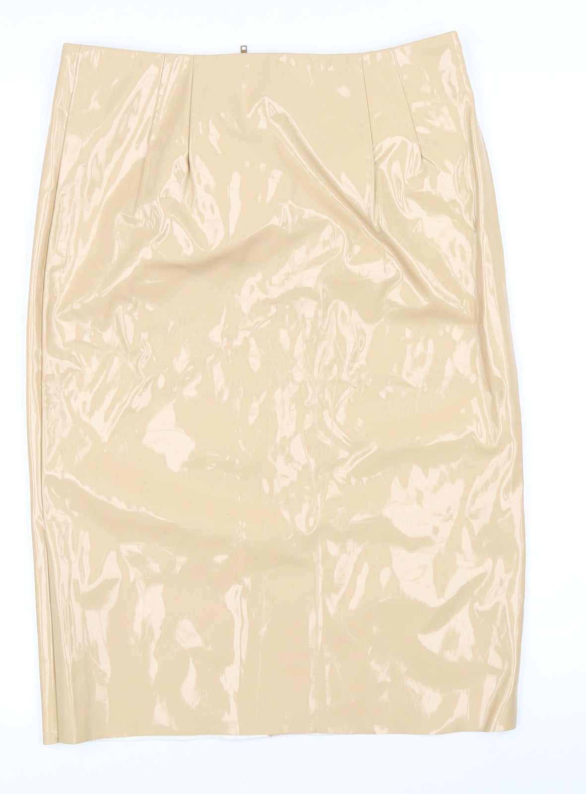 Urmoda Womens Beige   Straight & Pencil Skirt Size 12