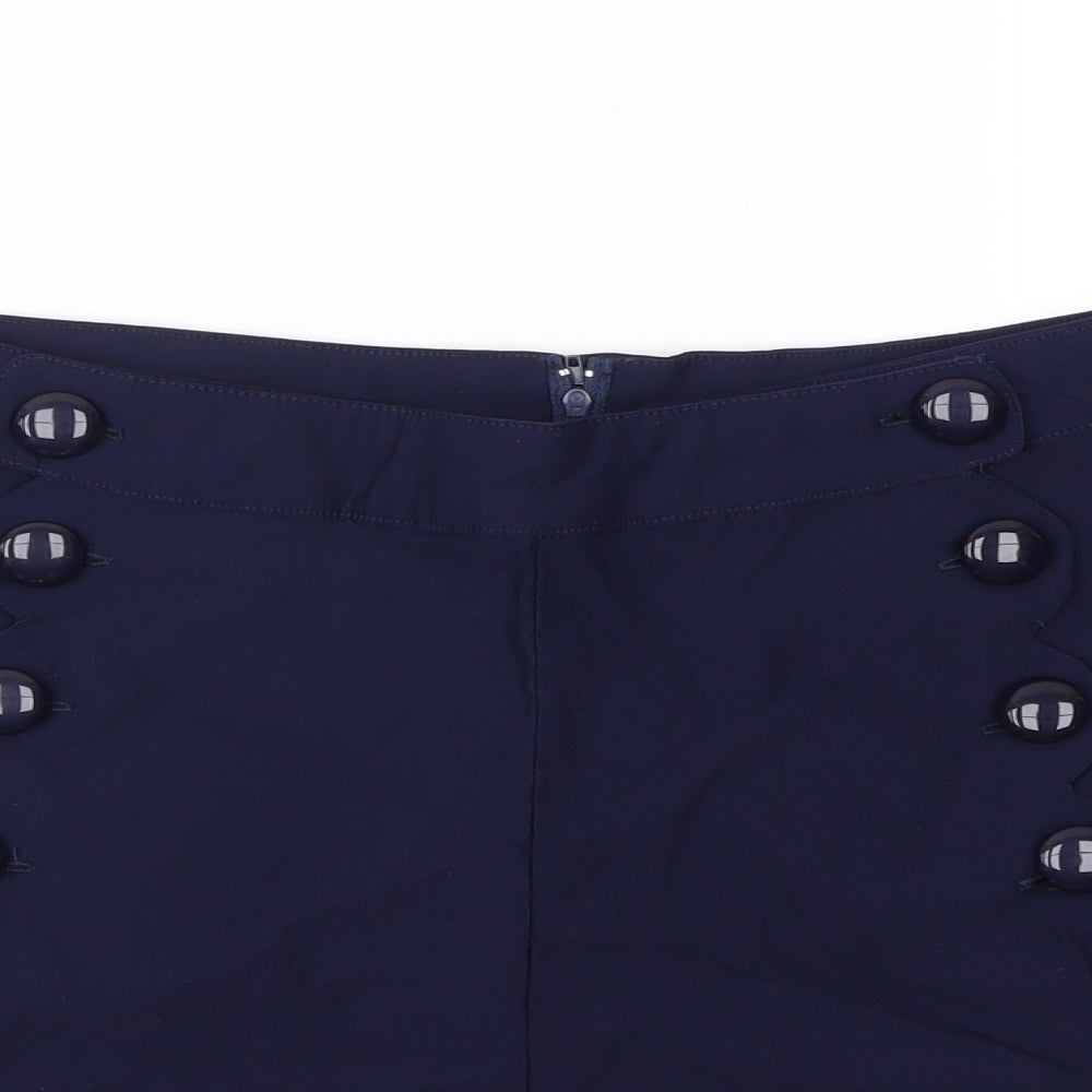 Voodoo Vixen Womens Blue   Cut-Off Shorts Size L
