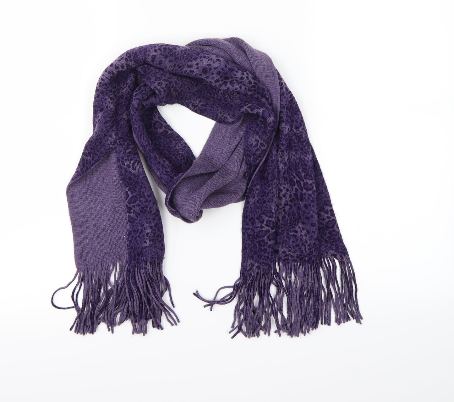 TU Womens Purple Animal Print   Scarf