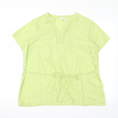 being casual Womens Green   Basic Blouse Size M