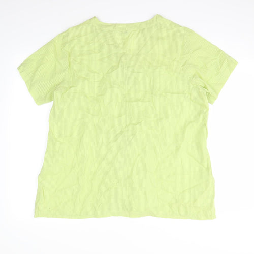 being casual Womens Green   Basic Blouse Size M