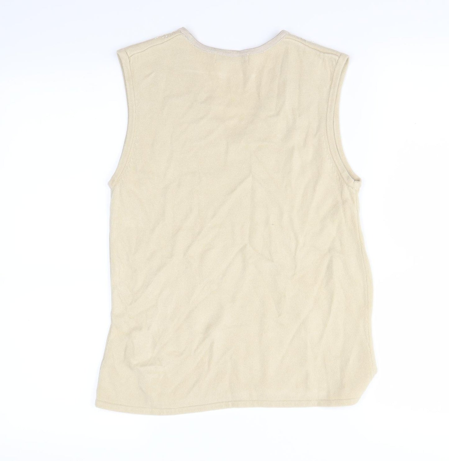 George Womens Beige   Vest Jumper Size 12
