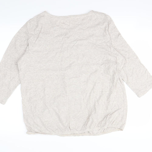 Preworn Womens Beige   Pullover Sweatshirt Size 18