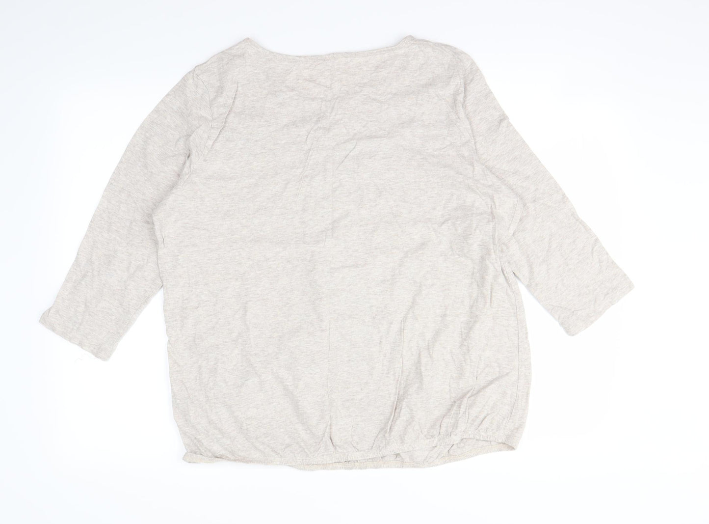 Preworn Womens Beige   Pullover Sweatshirt Size 18