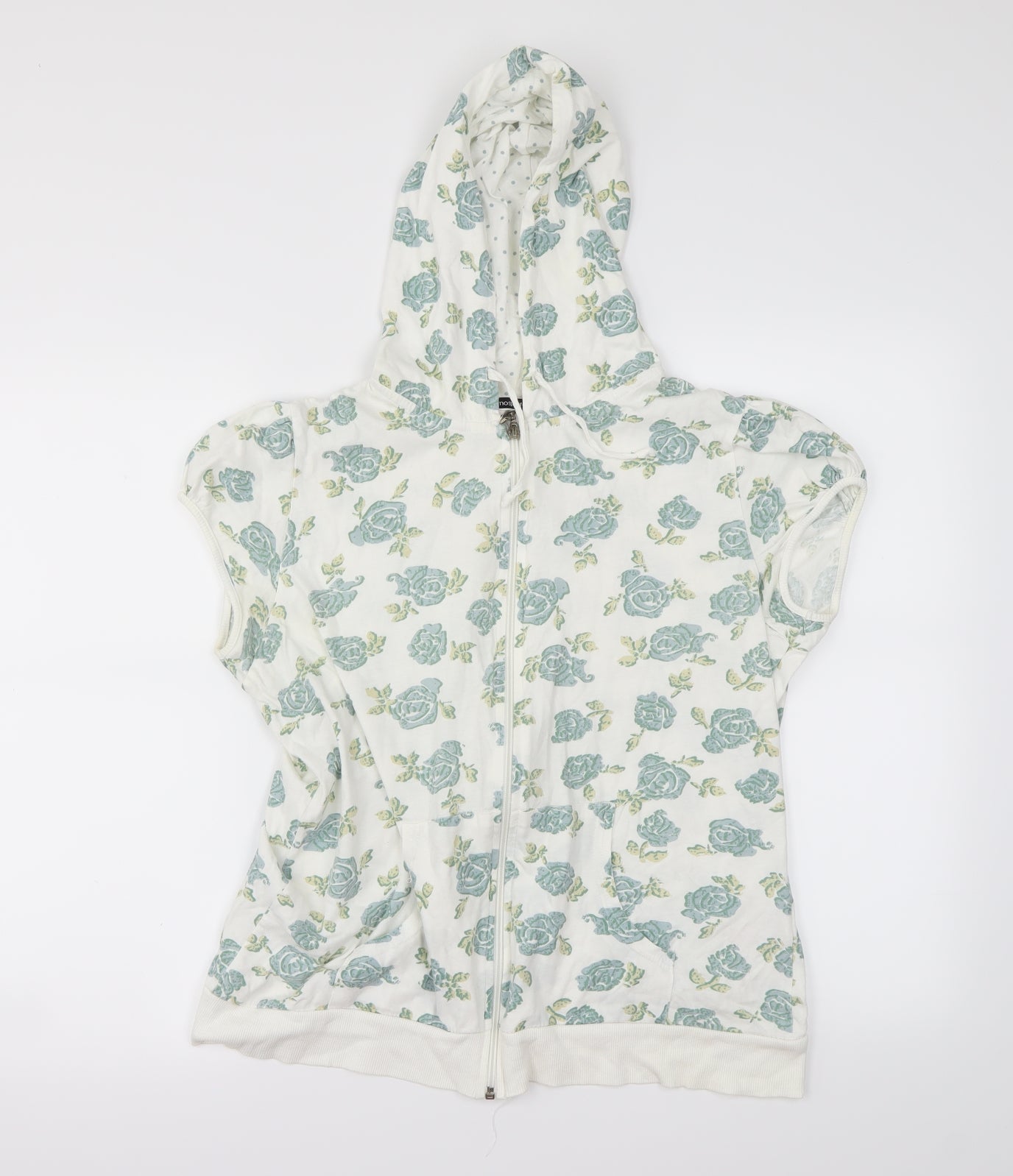 Atmosphere Womens White Floral  Cardigan Jumper Size 18