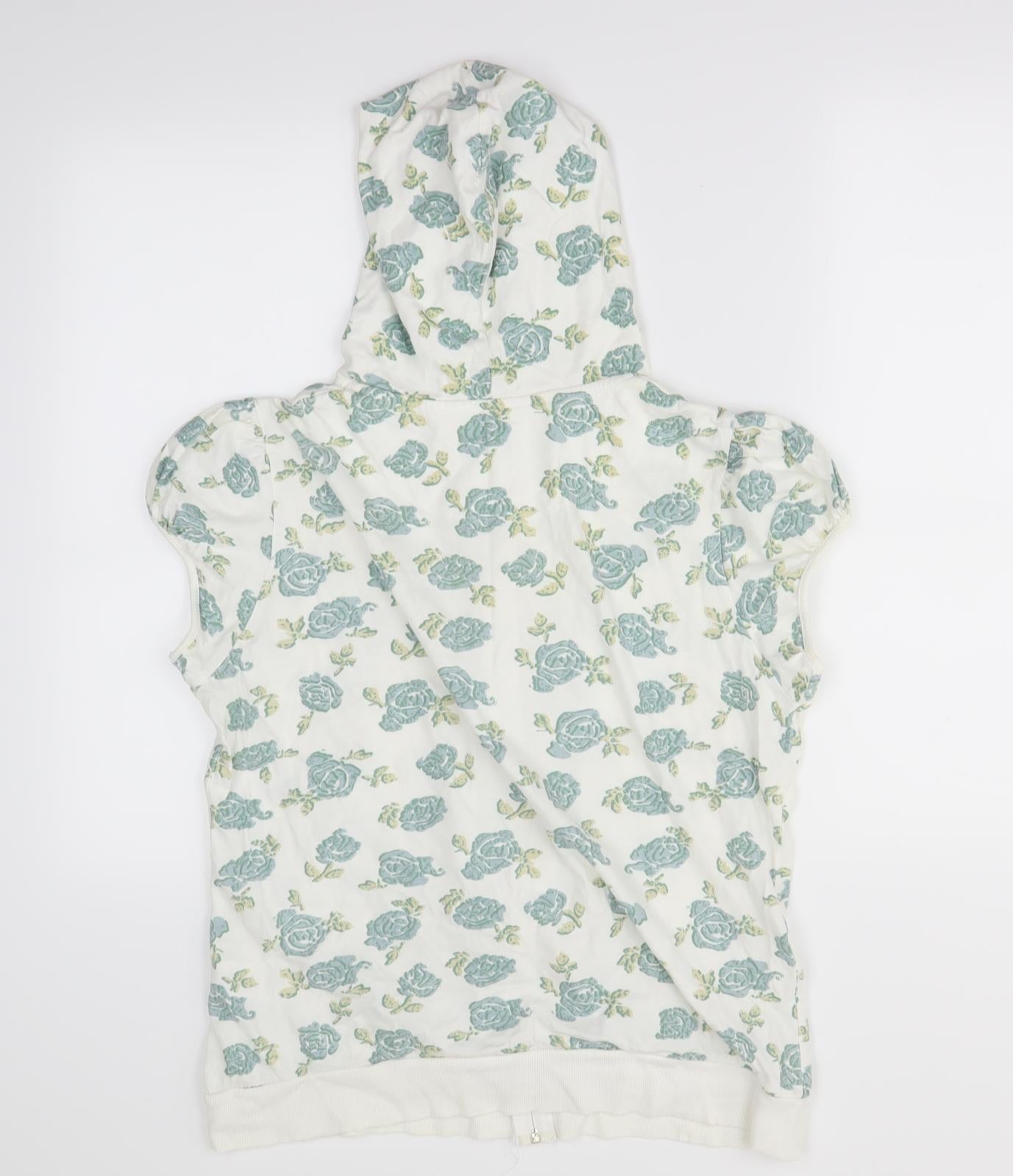 Atmosphere Womens White Floral  Cardigan Jumper Size 18