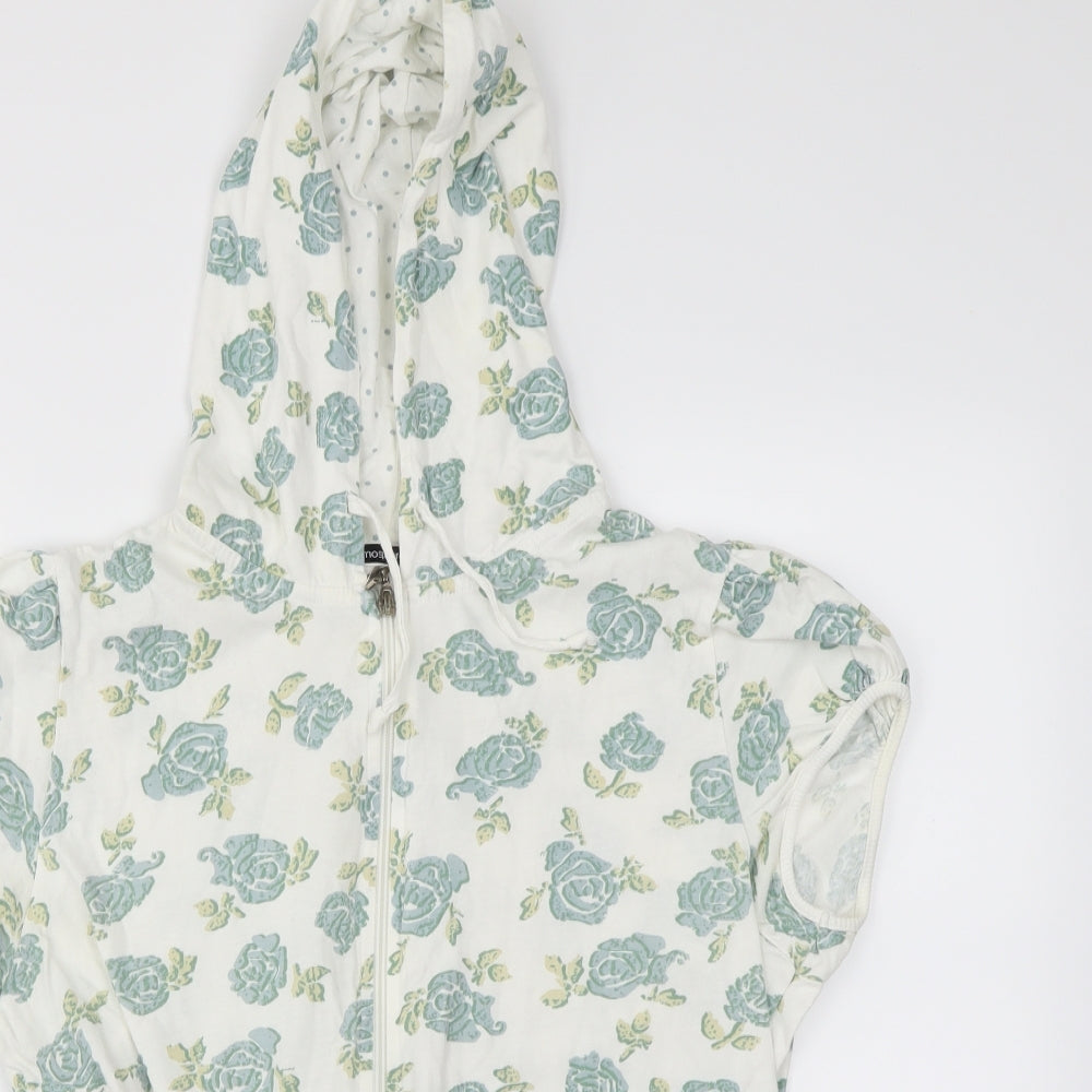 Atmosphere Womens White Floral  Cardigan Jumper Size 18