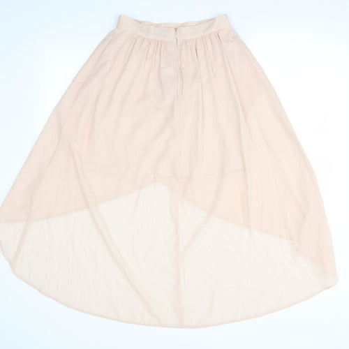 Miss Selfridge Womens Pink   Flare Skirt Size 8