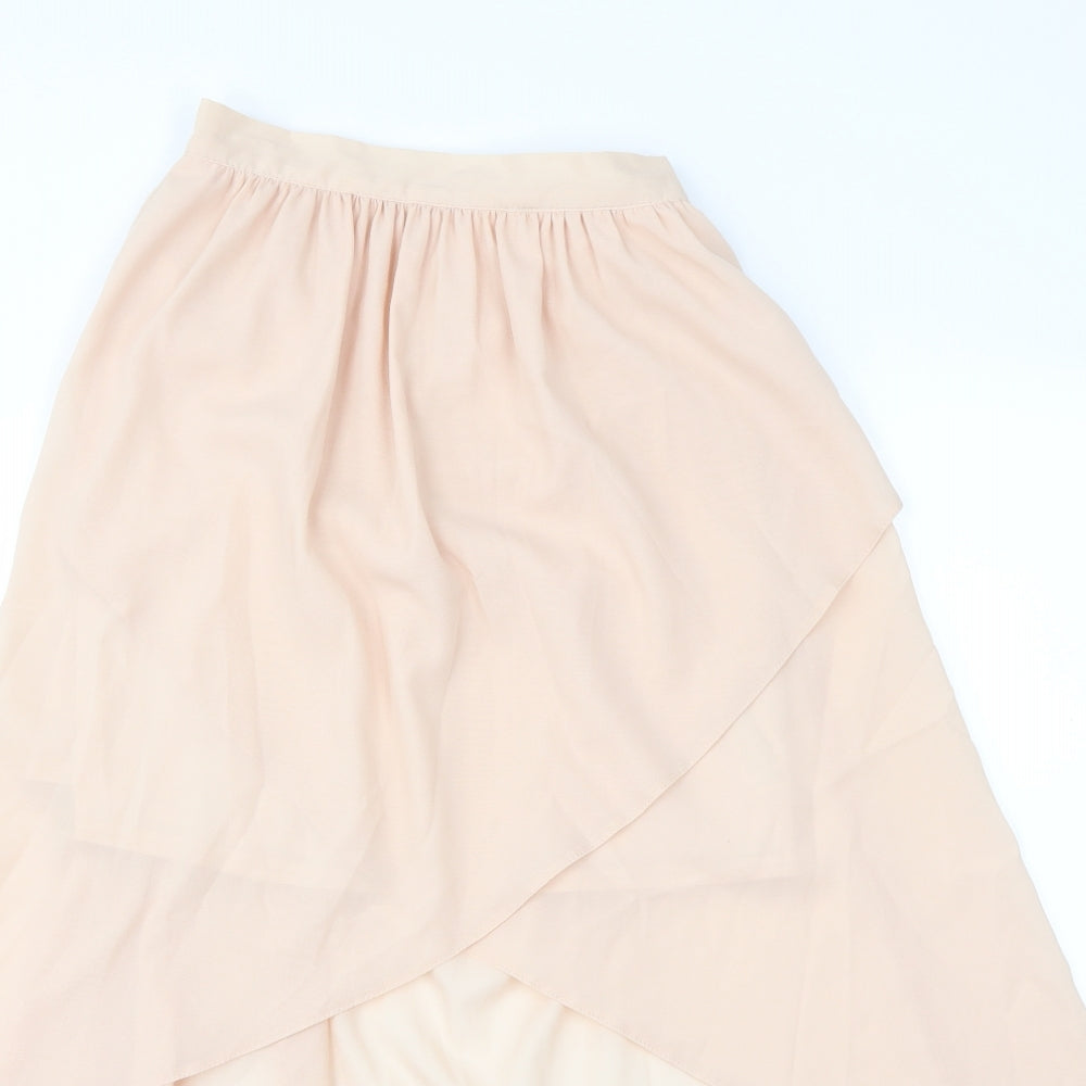 Miss Selfridge Womens Pink   Flare Skirt Size 8