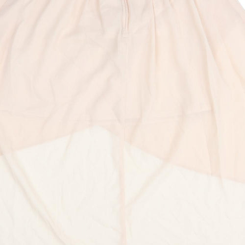 Miss Selfridge Womens Pink   Flare Skirt Size 8