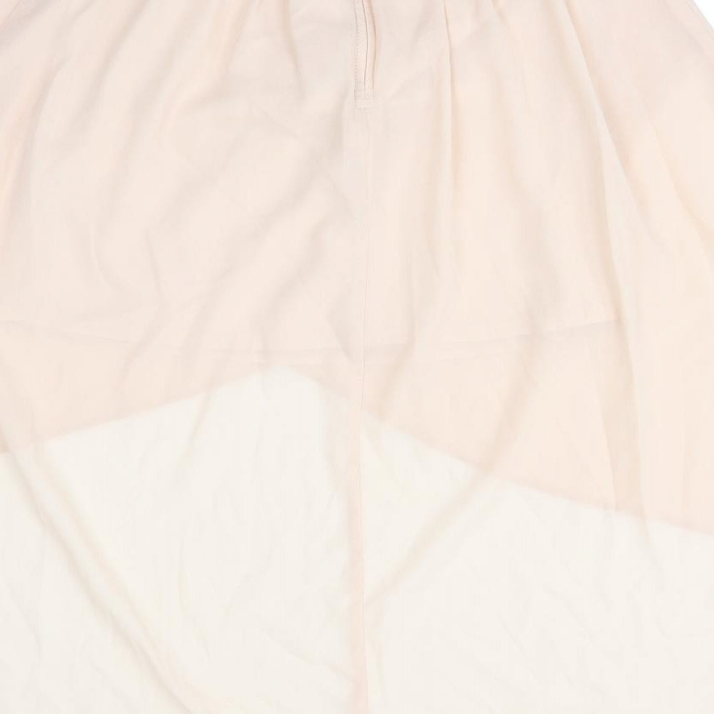 Miss Selfridge Womens Pink   Flare Skirt Size 8