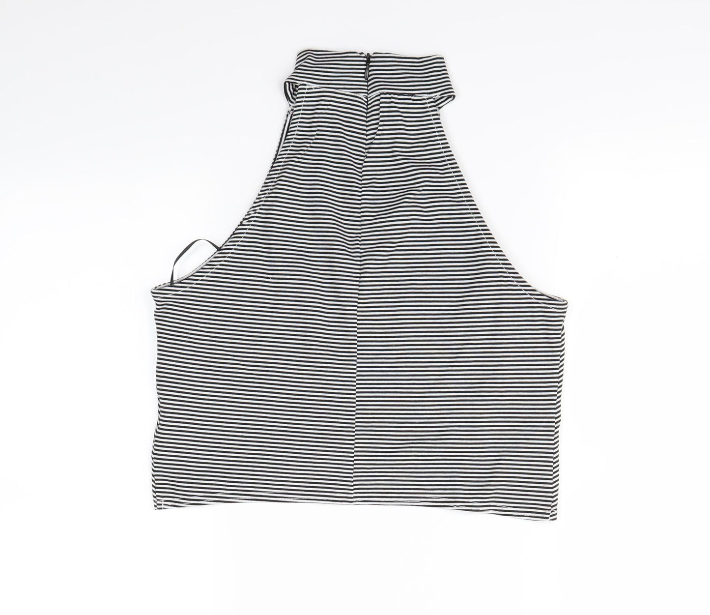 Lustre Womens Black Striped  Basic Tank Size 12