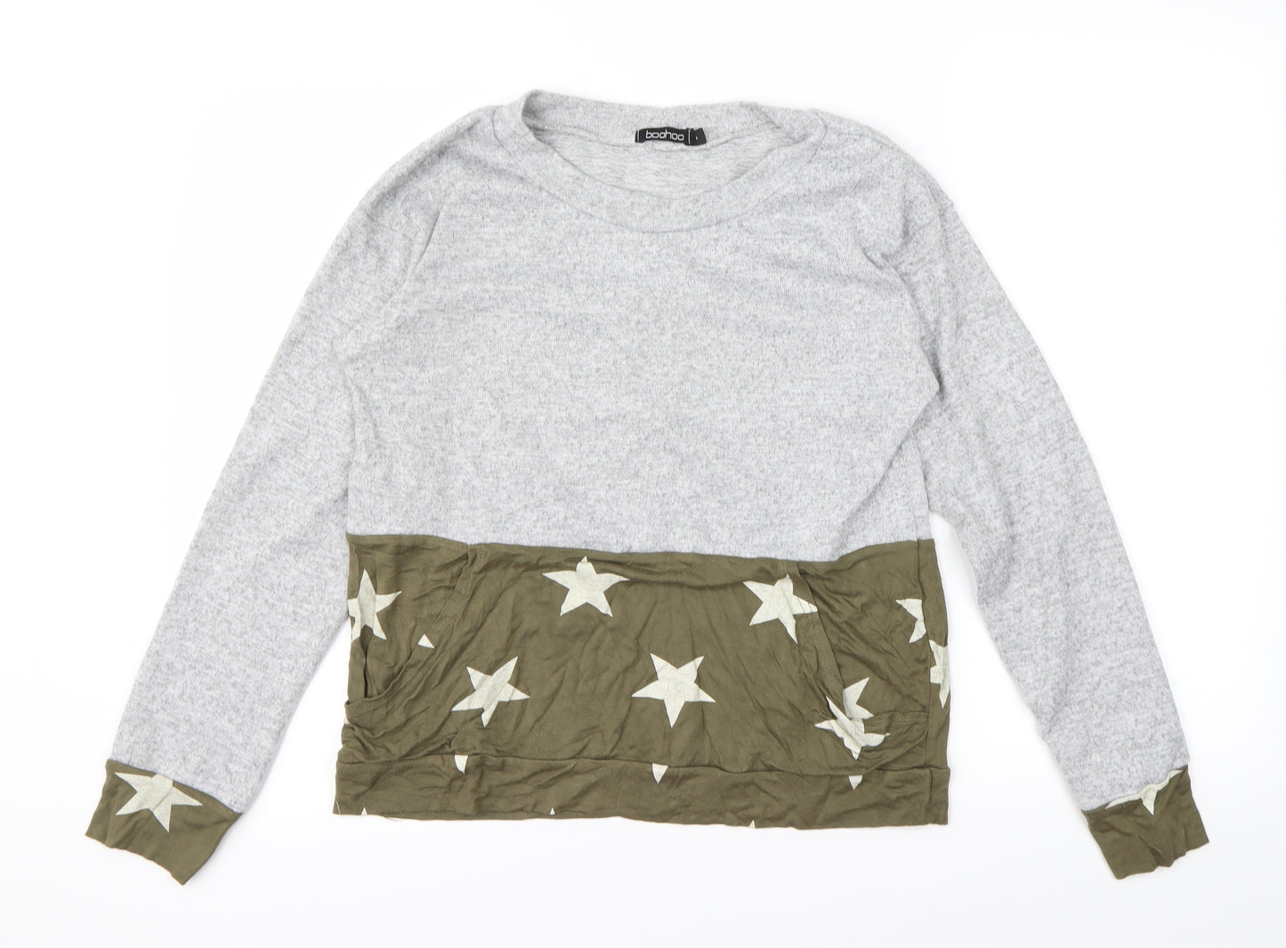 boohoo  Womens Grey   Pullover Jumper Size L