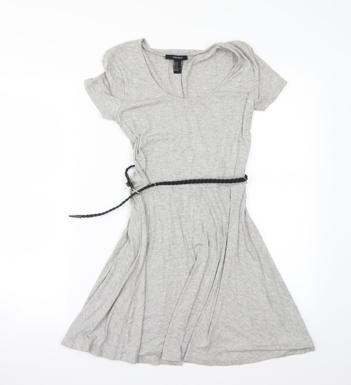 FOREVER 21 Womens Grey Fit & Flare Size M