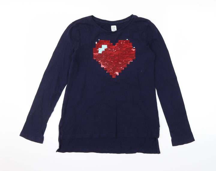 Gap Girls Blue Basic T-Shirt Size XL