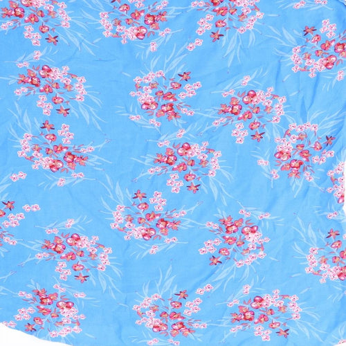 Primark  Womens Blue Floral  Basic Blouse Size 14