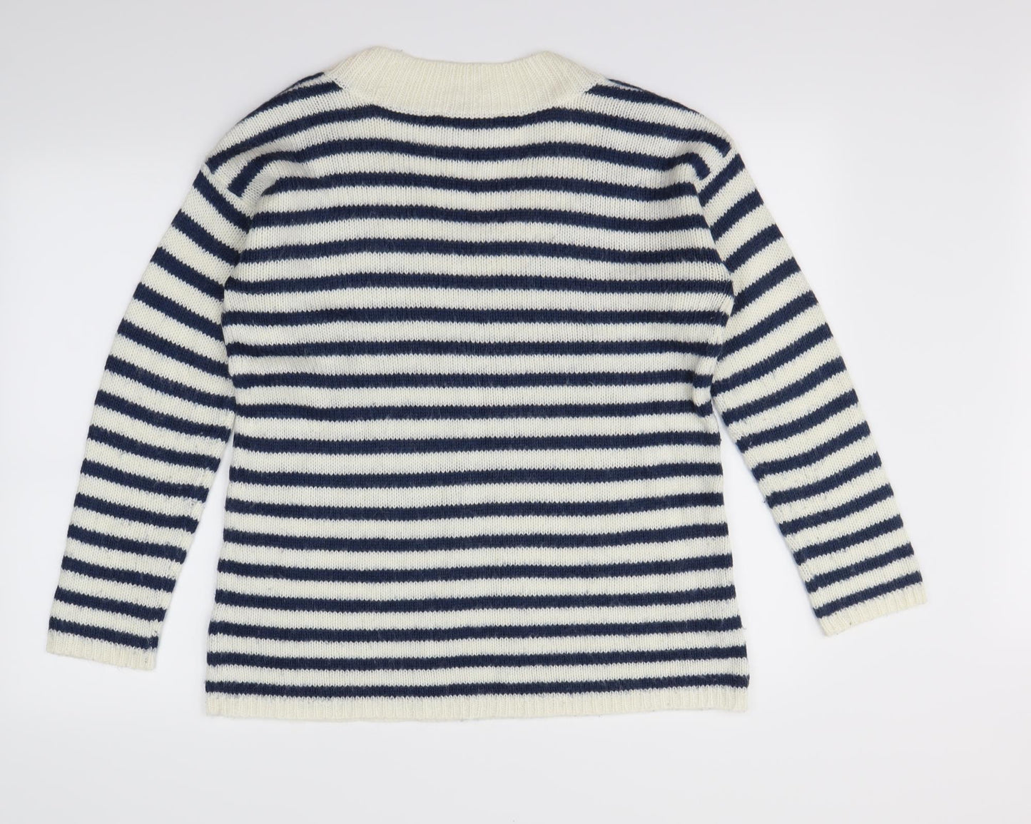 Dorothy Perkins Womens Blue Striped  Pullover Jumper Size 10