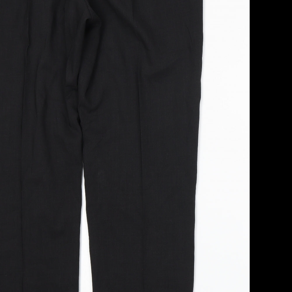 Marks and Spencer Mens Black   Trousers  Size 40 in L30 in