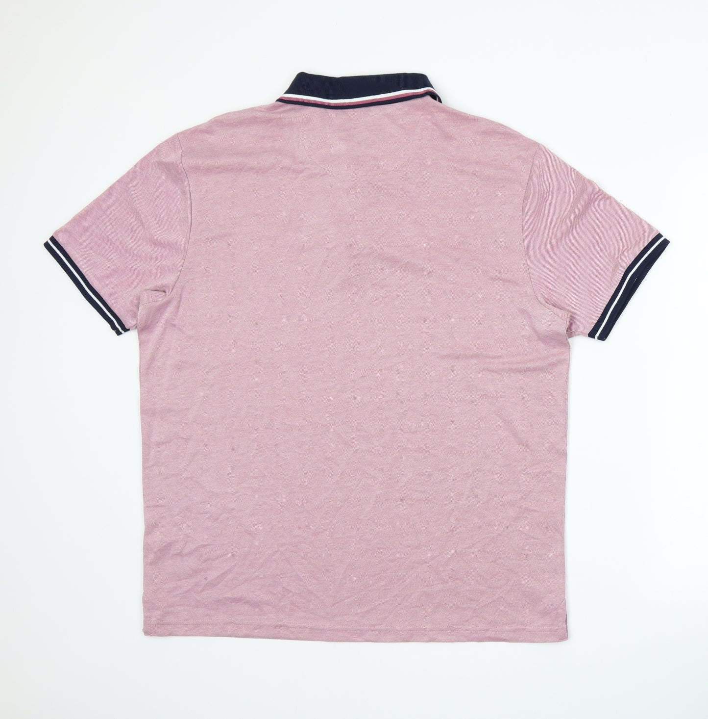 Marks and Spencer Mens Pink    Polo Size L
