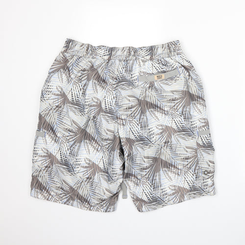 Marks and Spencer Mens Blue Floral  Athletic Shorts Size L
