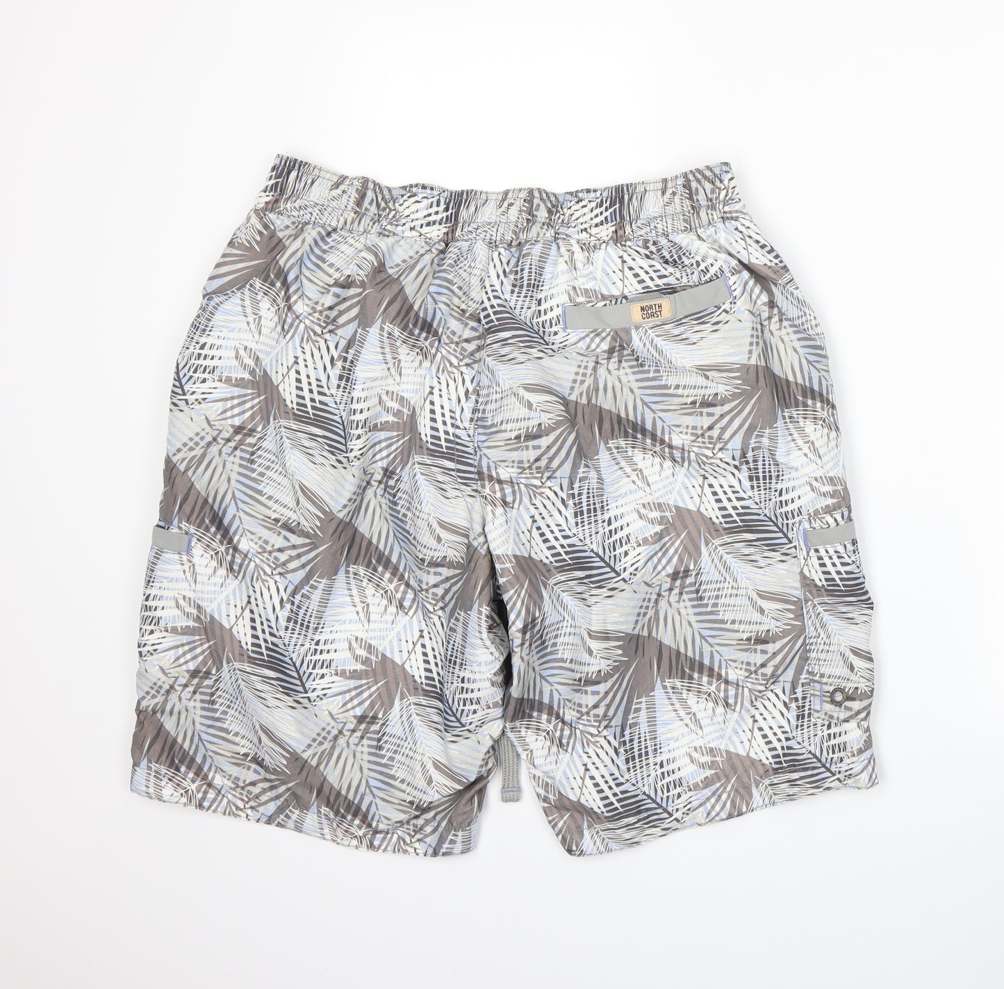 Marks and Spencer Mens Blue Floral  Athletic Shorts Size L