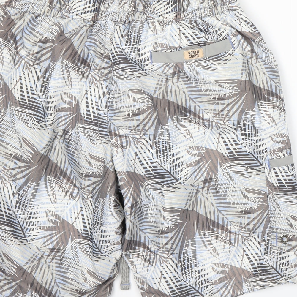 Marks and Spencer Mens Blue Floral  Athletic Shorts Size L