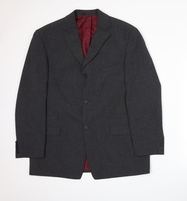 Angelo Litrico Mens Grey   Jacket Suit Jacket Size L