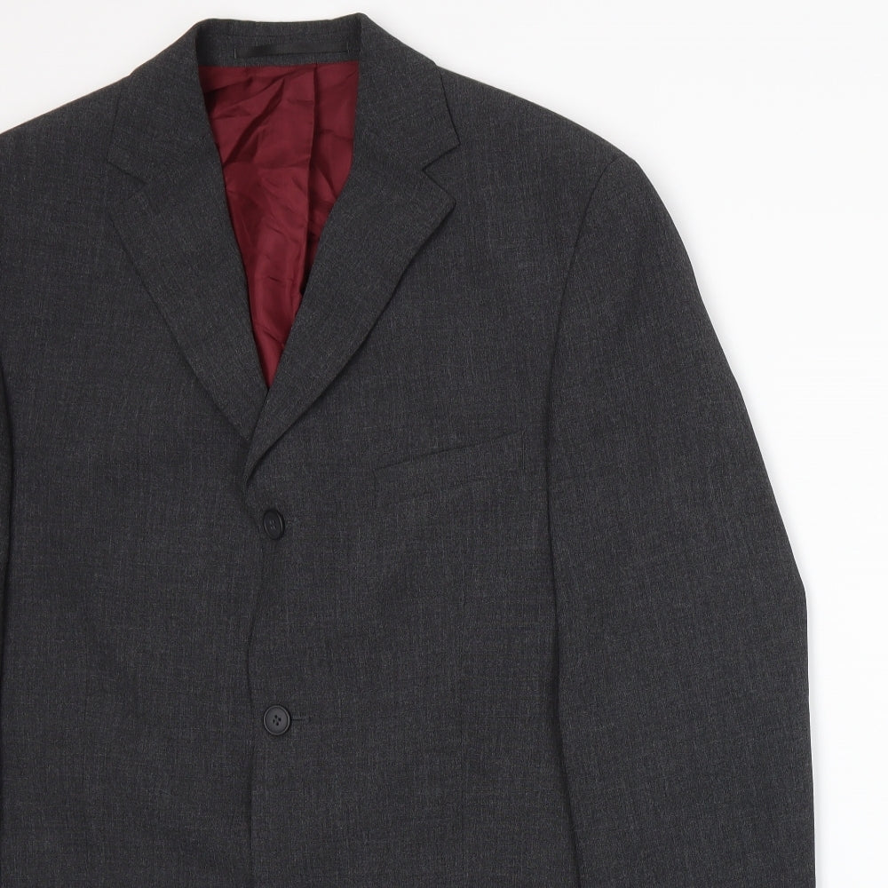 Angelo Litrico Mens Grey   Jacket Suit Jacket Size L