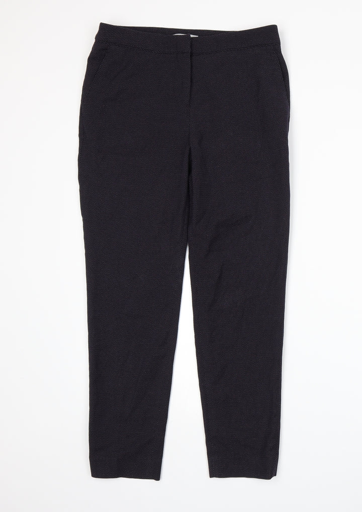 H&M Womens Blue Trousers Size 8 L25 in