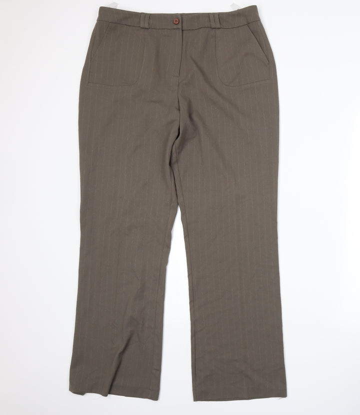 Klass Womens Beige Trousers Size 16 L30 in