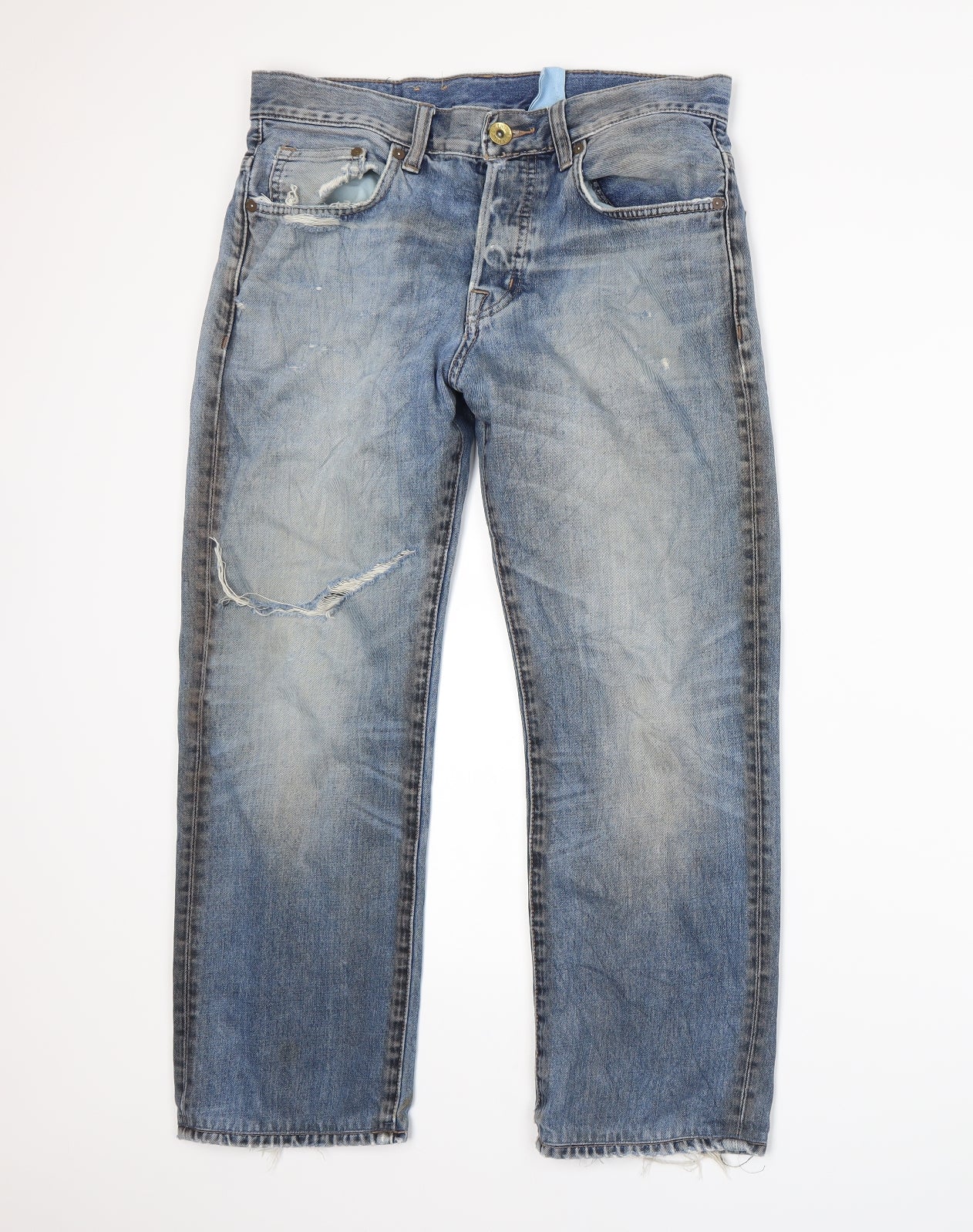 H&M Womens Blue   Straight Jeans Size 30 in L25 in