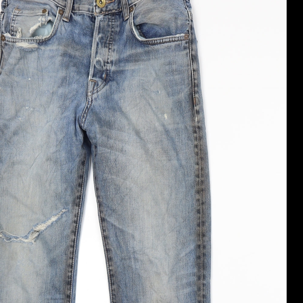 H&M Womens Blue   Straight Jeans Size 30 in L25 in