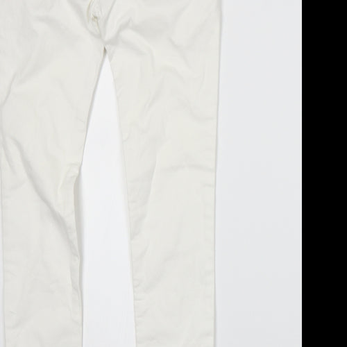 Johnnie B Womens White   Skinny Jeans Size 4 L25 in