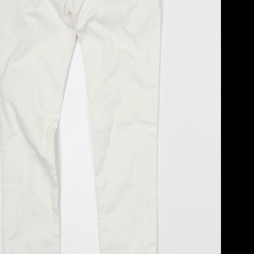 Johnnie B Womens White   Skinny Jeans Size 4 L25 in