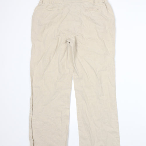 BM Womens Beige   Trousers  Size 12 L26 in