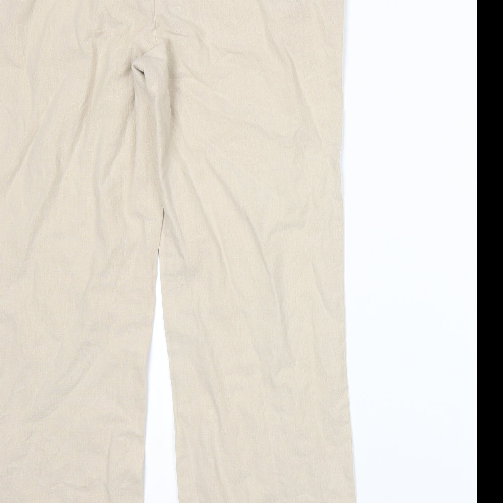 BM Womens Beige   Trousers  Size 12 L26 in