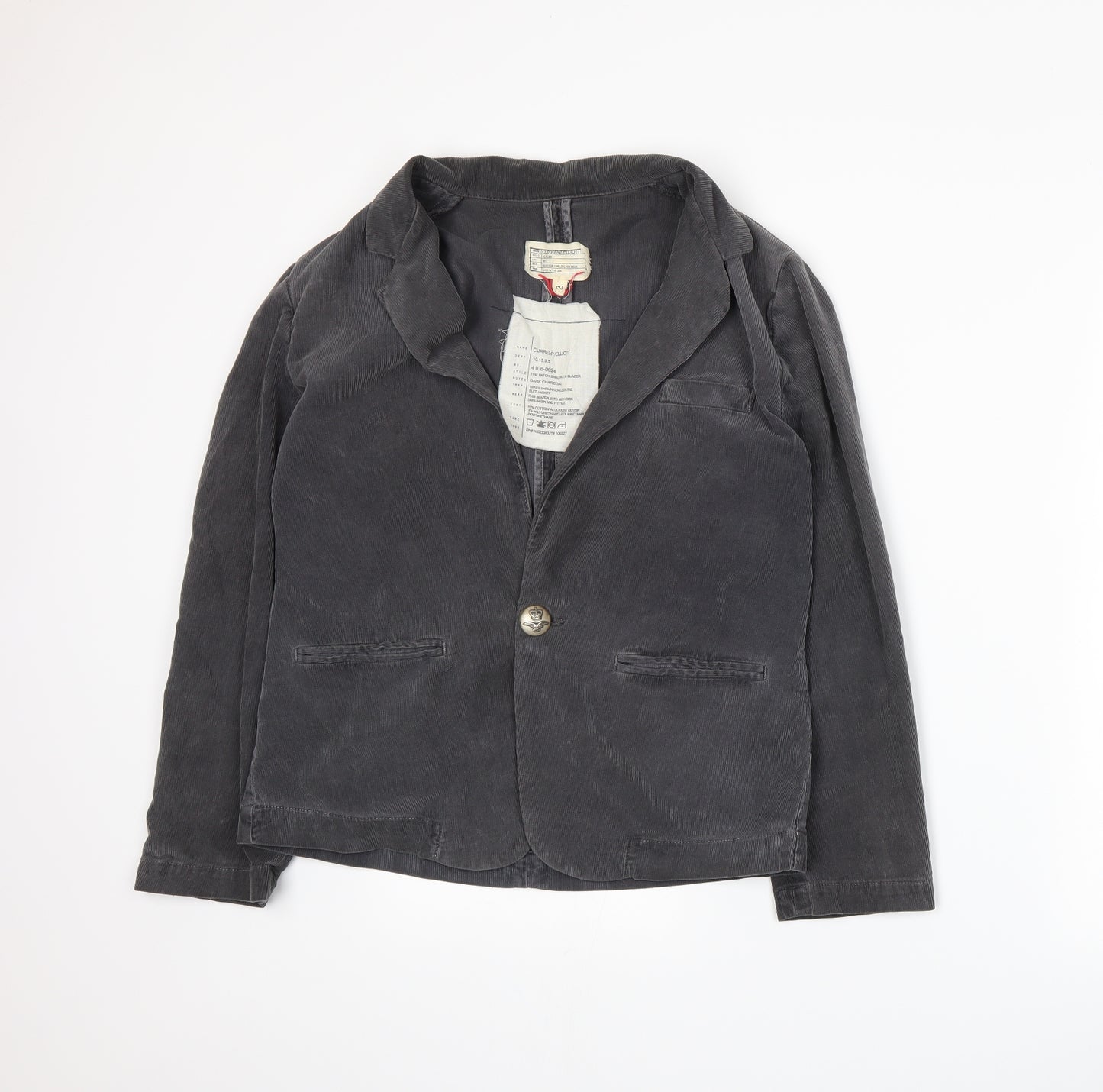Current/Elliott Womens Green  Corduroy Jacket Blazer Size 6