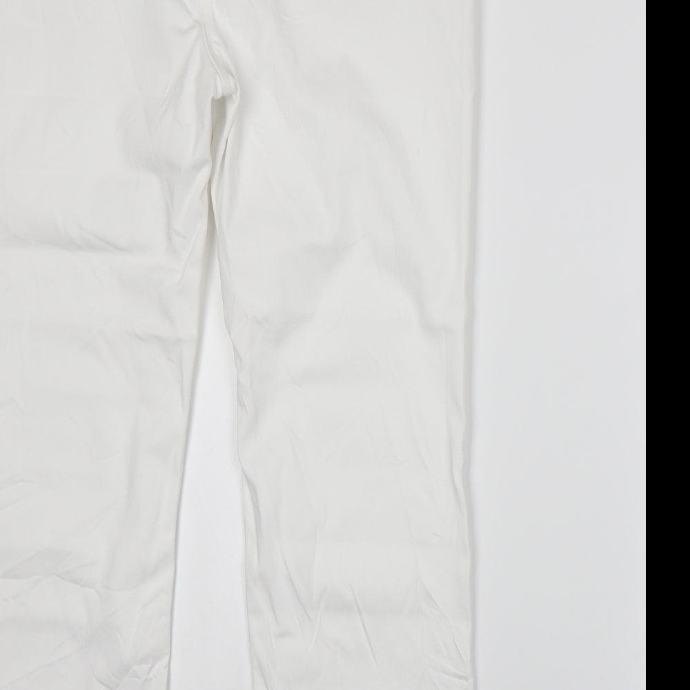 Per Una Womens White   Straight Jeans Size 18 L28 in
