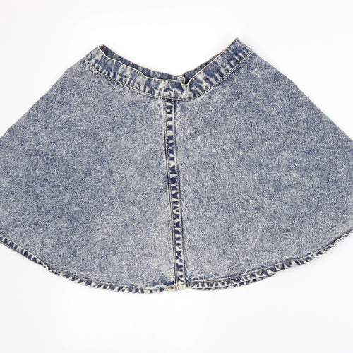 Rock & Revolution Womens Blue  Denim A-Line Skirt Size 8