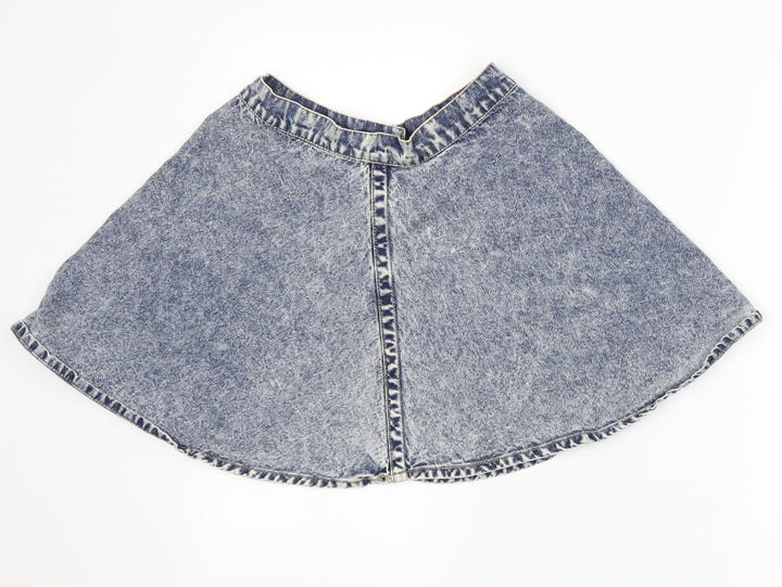 Rock & Revolution Womens Blue Denim A-Line Skirt Size 8
