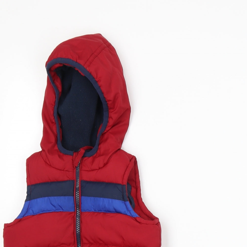 Urban Rascals Boys Red   Gilet Jacket Size 12-18 Months